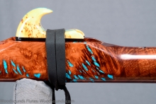 Redwood Burl Native American Flute, Minor, Mid B-4, #K44K (3)